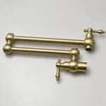 Unlacquered solid brass pot filler , kitchen pot filler , stove pot fi