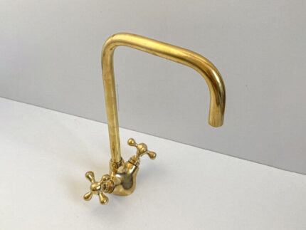 Unlacquered Brass Bathroom Faucet kitchen Sink brass Faucet Brass Vint