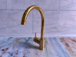 Unlacquered Brass hot and Cold Water Faucet, Kitchen Faucet Mixer, Sin