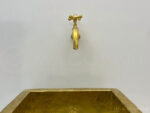 Brass wall faucet