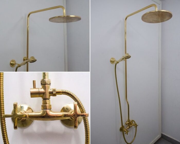 insideast brass shower