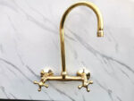 Unlacquered Brass Kitchen Sink Faucet