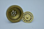 Unlacquered Brass Kitchen Sink Strainer, Sink Waste, Strainer Basket,