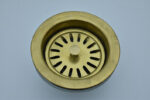 Unlacquered Brass Kitchen Sink Strainer, Sink Waste, Strainer Basket,