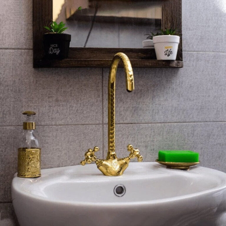 Brass Bathroom Faucet, Bathroom Basin Faucet, Dual Handle Faucet, Bras