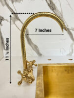 Unlacquered solid brass bathroom faucet , brass bathroom faucet , bath