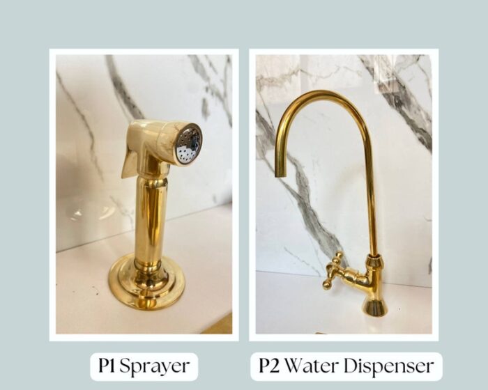 Unlacquered solid brass kitchen faucet , kitchen sink , brass sink fau