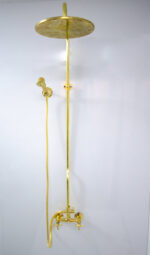 Unlacquered solid brass shower system , brass shower , shower system ,