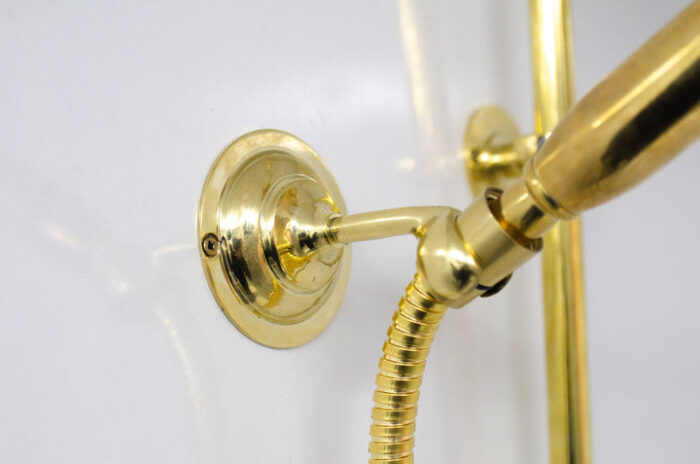 Unlacquered solid brass shower system , brass shower , shower system ,