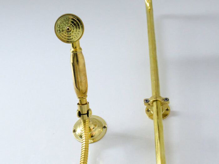 Unlacquered solid brass shower system , brass shower , shower system ,