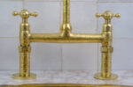 Antique Brass Bridge Faucet - Classic Elegance for Your Kitchen | #Ant