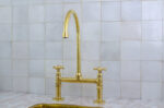 Antique Brass Bridge Faucet - Classic Elegance for Your Kitchen | #Ant