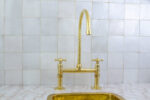 Antique Brass Bridge Faucet - Classic Elegance for Your Kitchen | #Ant